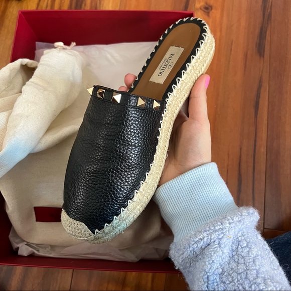 VALENTINO ROCKSTUD ESPADRILLE MULES - Picture 2 of 9
